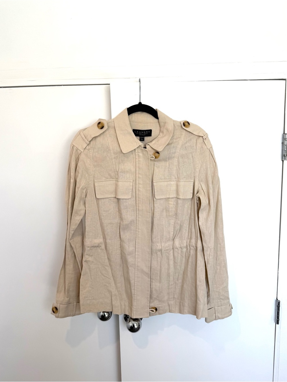 Women's Cream Linen Jacket
